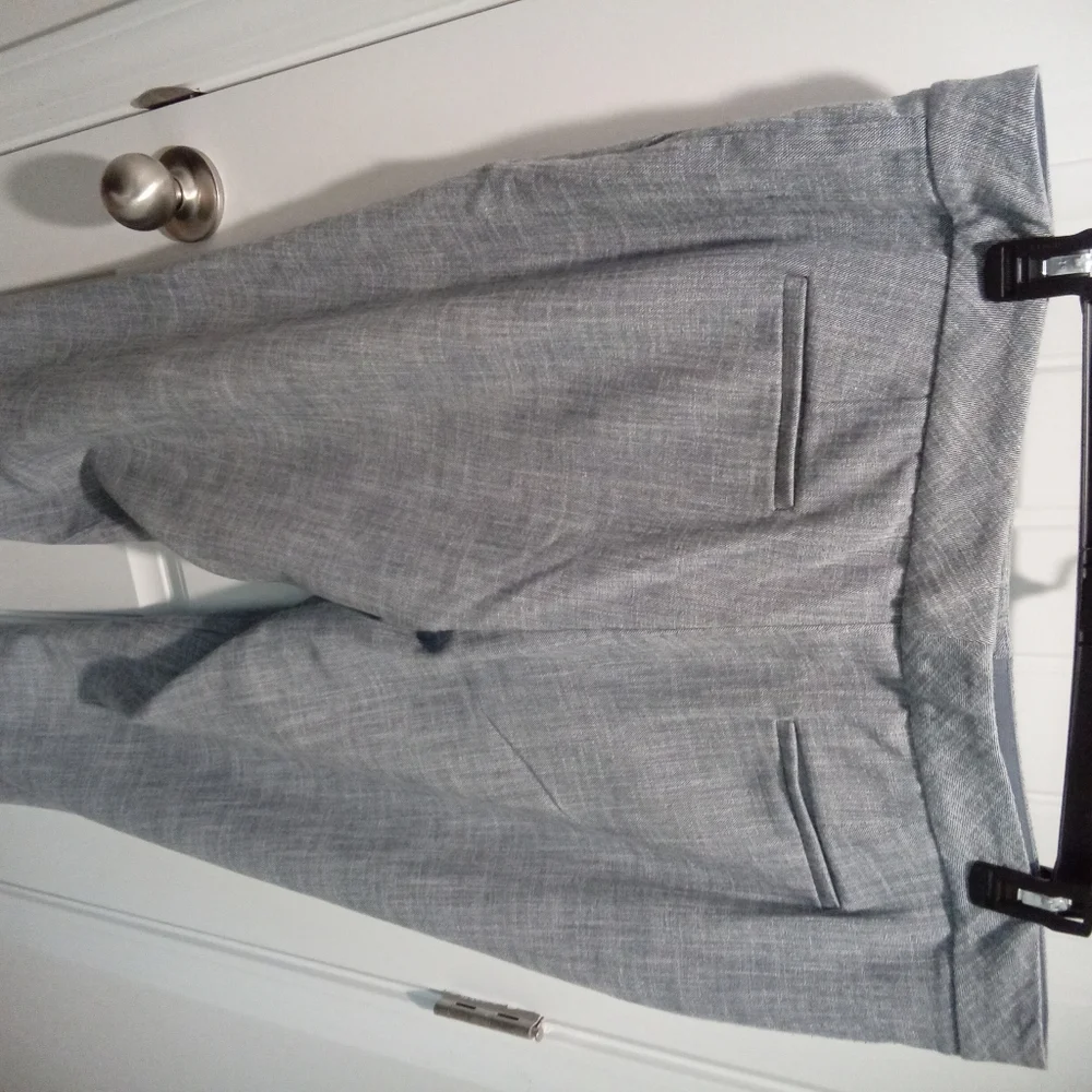 2-$10... Investments Plus Size 18WR Dress Pants Chambray Blue Straight Leg